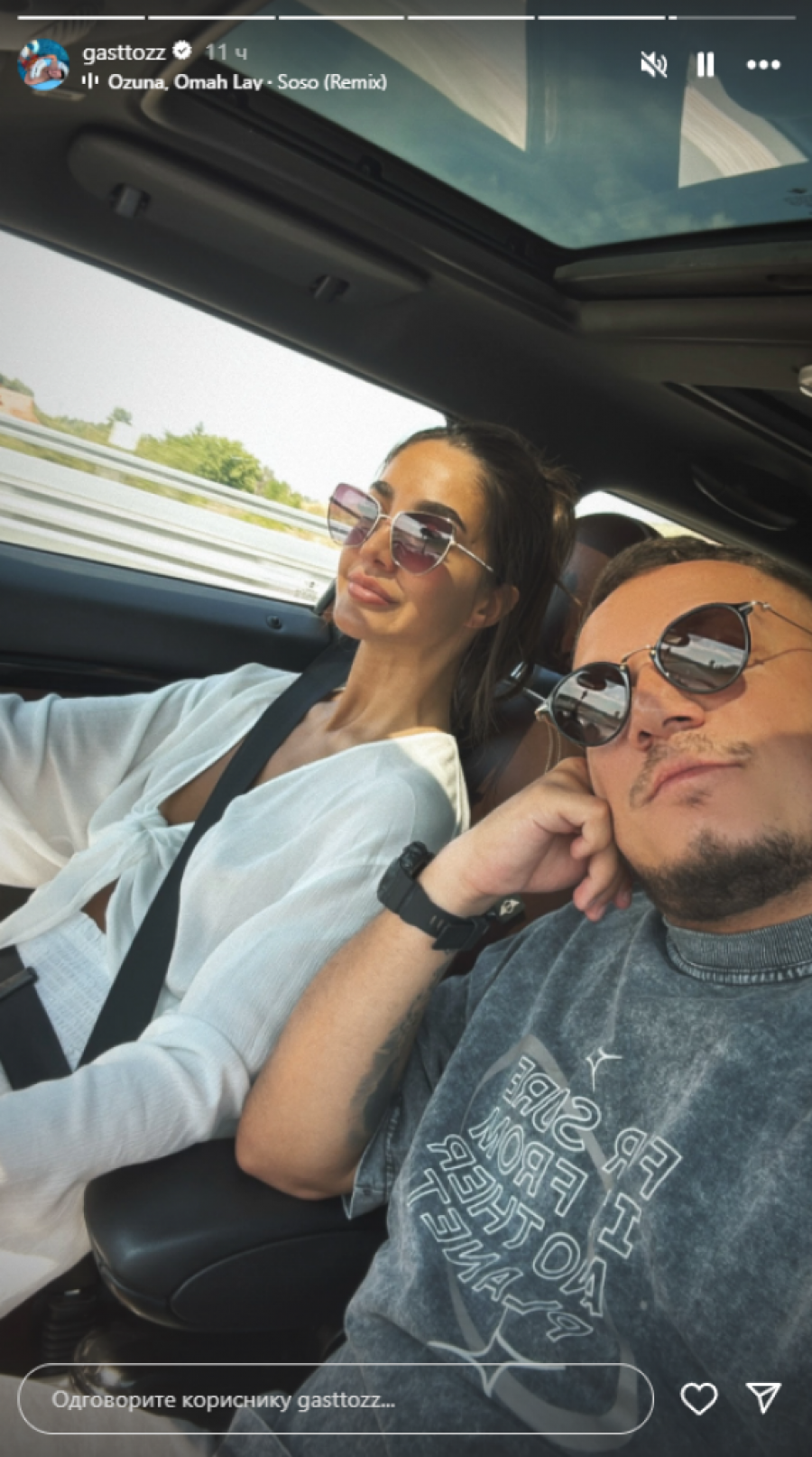 Anđela Đuričić i Gastoz instagram Crna Gora